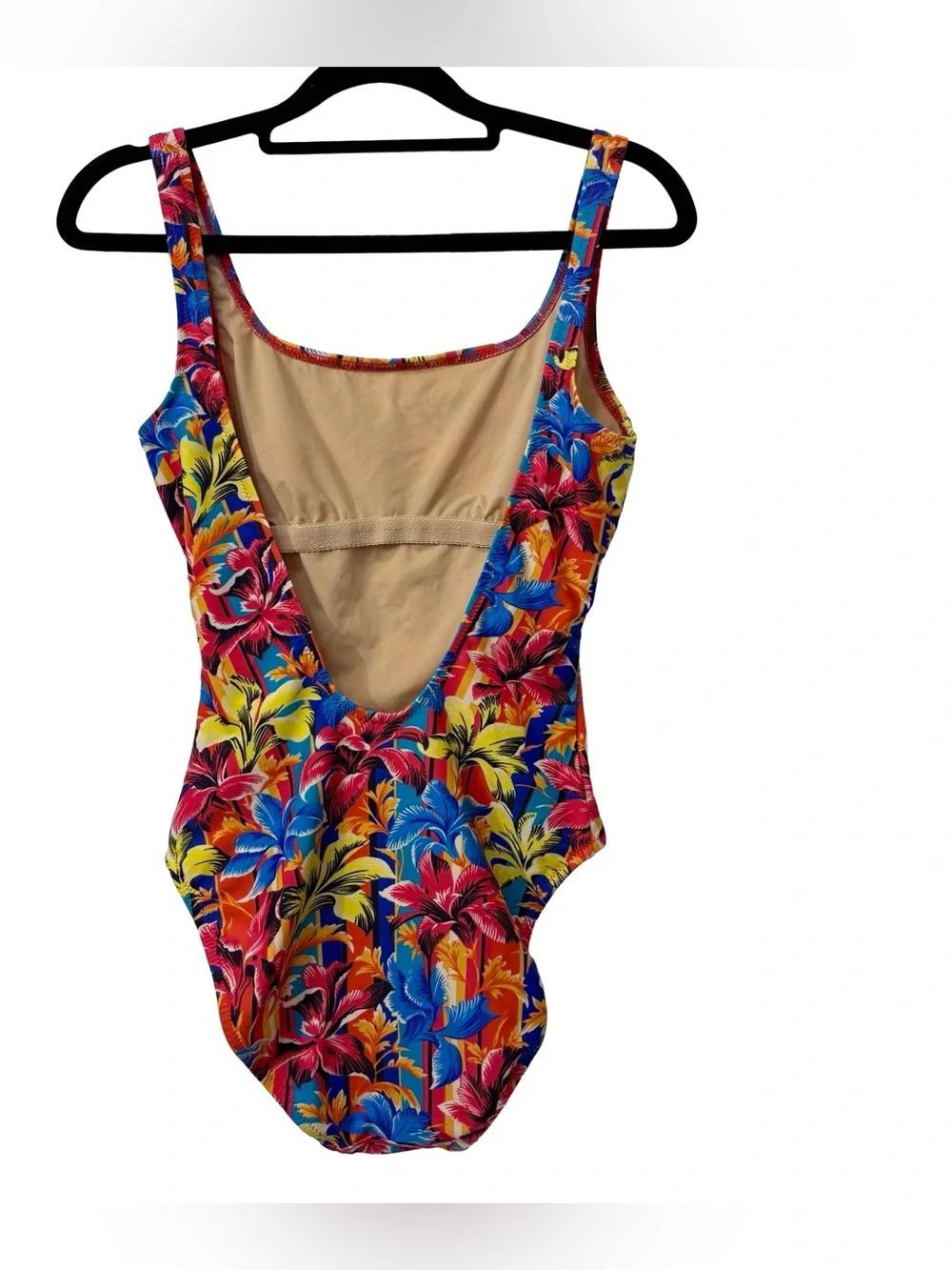 J crew Hawaiian Resort One Piece Floral Swimsuit Scoop Back‎ Size 0